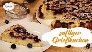 Saftiger Grießkuchen schnell gemacht! Kalorienarm, proteinreich und super lecker!