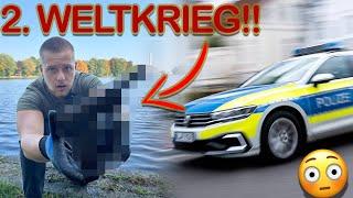 POLIZEI gerufen, wegen FUND aus 2. WELTKRIEG!! / Magnetfischen Gebrüder Lange