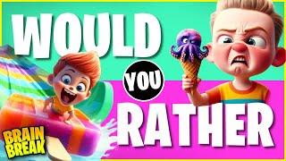 Summer Sweets Brain Break  Freeze Dance for Kids  Would You Rather  Just Dance  Danny GoNoodle