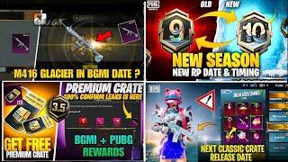 Finally  M416 Glacier In Bgmi Next Classic Crate | Next Premium Crate Confirm Rewards | A10 RP Date