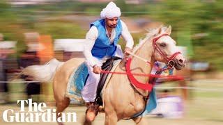 Tent pegging in the UK: 'In neza bazi, anything can happen'