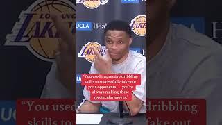 The time when a reporter gave Russ multiple compliments & he was taken aback by it ️