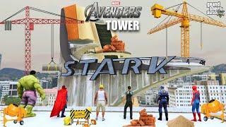 Avengers House Destroy Emotional Video Franklin Making New Avengers Tower in GTA V ! (Part-2)