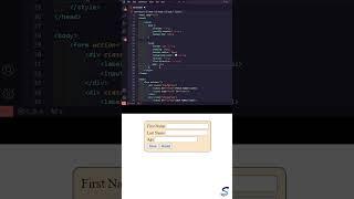 Styling form HTML With CSS #flexbox #css #html #vscode #code #programming #styling