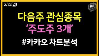 다음주 관심종목 '주도주 3개' | 카카오 차트분석 및 전략
