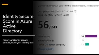 Identity Secure Score in Azure Active Directory