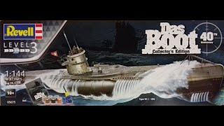 WHATS IN THE BOX? REVELL 1/144, 05675; DAS BOOT, U-BOAT TYPE VII-C . KIT REVIEW 176.