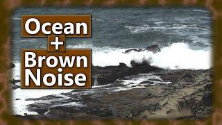 Brown Noise and Ocean Waves Sounds