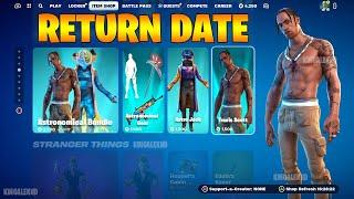 Travis Scott Skin RETURN RELEASE DATE ITEM SHOP in Fortnite Chapter 6 Season 2!