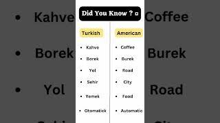 Turkish VS American  Improve Your Language Please Subscribe #short  #shorts #shortvideo #language