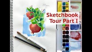 Watercolor Painting Sketchbook Tour