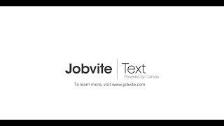 Jobvite How to: Text Overview Video