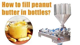 Peanut butter filling machine working efficiently! Semi automatic & fully automatic packing machine