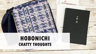 Let's Chat Hobonichi with Mahlia Kent Tweed A6 zip cover & techo