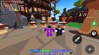 1v1ing an AQQ member (Roblox bedwars)