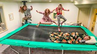 The Last To Leave the Trampoline Wins an Online Shopping Spree!