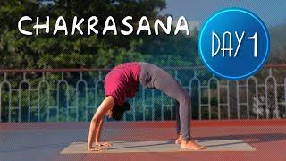 Day 1 of 7 days Chakrasana Practice | Yoga For Beginners