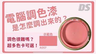 《大仕 DS》乳膠漆是如何調色的？ 很難嗎？ 顏色出來好看嗎？｜我來告訴妳！