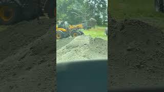 Dump Site Unloading DSA Aggregates #cdlclassb #truckingjobs #heavyhaulers #excavator