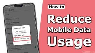 How to Save Mobile Data on Android | Save Mobile Data | CyberSafe Tamil |