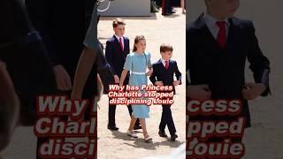Why has Princess Charlotte stopped disciplining Louie #charlotte #george #royal