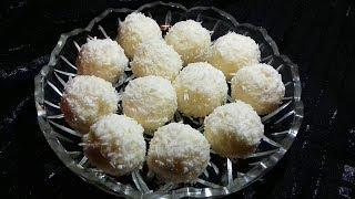 Raffaello Recipe || রাফাএলো চকলেট || Homemade Raffaello Coconut Balls / Coconut Truffles