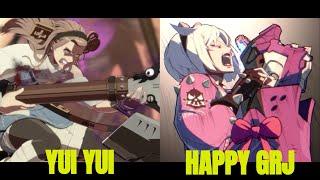 Guilty Gear Strive YuiYui ABA VS HappyGRJ Elphelt High Level Gameplay