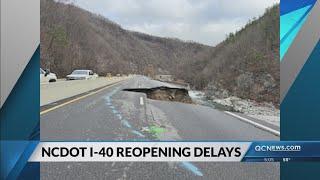 Additional chunk of asphalt from I-40 falls near TN-NC line