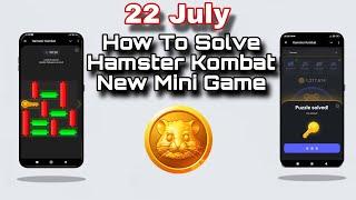 22 July Hamster Kombat Mini Game Puzzle Solution (Key 4) | How To Solve Hamster Kombat Mini Game