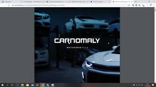 Carnomaly Ico Review - The Most Advanced Online Digital Platform in Automotive Platform!