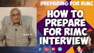 How to Prepare RIMC Interview ? Defence Academy Coimbatore - speak tv