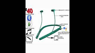 TECHFIRE Platinum Series Neckband - Bluetooth Neckband (Green)