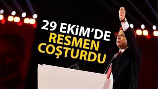 Ekrem İmamoğlu, 29 Ekim Cumhuriyet Bayramı kutlamasında konuşuyor