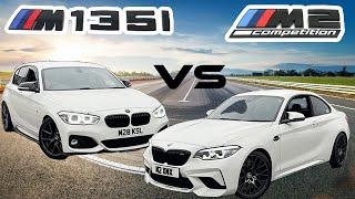 BMW M2 COMP VS BMW M135I WHICH ONES FASTER IN A 1/4 MILE RACE