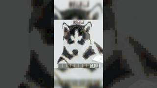 Dog Pixel art in Minecraft|| #shorts #viral #minecraft #minecraftshorts #fyp #pixel art