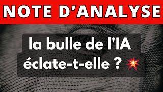 la bulle de l'IA éclate-t-elle ? 