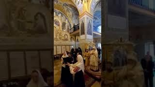 Единородный Сын демественным роспевом на Архиерейской Литургии древним чином единоверческой  общины
