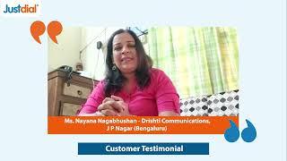 We have got many clients from Justdial. | Ms. Nayana Nagabhushan | Customer Testimonial | Bengaluru