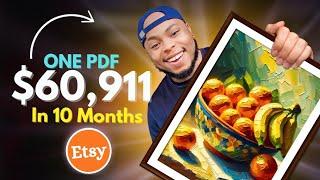 Made $6,911/Month on Etsy | Best Wall Art Style? | print on demand idea that sells fast 2025