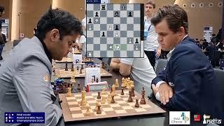 Magnus Carlsen SHOCKS Arjun Erigaisi w/ NUCLEAR Queen Sacrifice! ( 2024)