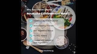 Why You Should Choose NouRiche Confinement Meal?