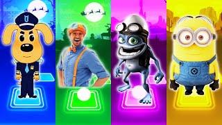 Sheriff Labrador - Blippi - Crazy Frog - Minions - Tiles Hop EDM Rush