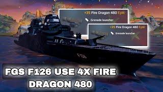 FGS F126 Use 4x Missile Launcher Fire Dragon 480 Modern Warships