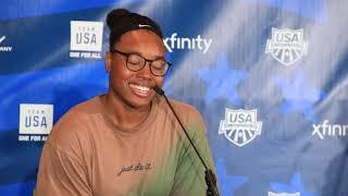 Simone Manuel, Gretchen Walsh, Torri Huske FULL 100 Freestyle Press Conference