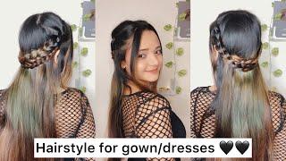 Beautiful Hairstyle for gown/dresses ️ #shorts #hairstyle #hairtutorial #sumedhafam