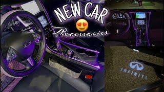 I GOT NEW CAR ACCESSORIES !! Amazon Unboxing + Clean My Car With Me  | Jay Monaee