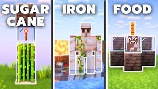 5 MUST-HAVE Starter Farms YOU NEED in Minecraft 1.21!