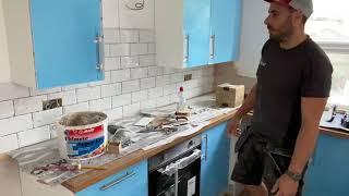 How to brick tile kitchen walls