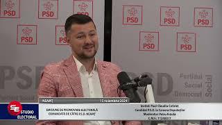 STUDIO ELECTORAL- PSD NEAMȚ-  PAUL CLAUDIU COTÎRLEȚ - CAMERA DEPUTAȚILOR - CMF 11240017 - 15.11.2024