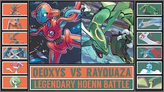 DEOXYS vs RAYQUAZA | Legendary Pokémon Hoenn Battle